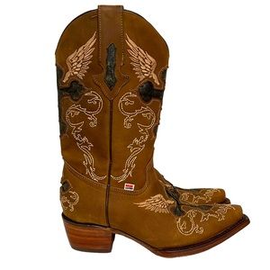 RockinLeather Women’s Brown Western Boot 6.5